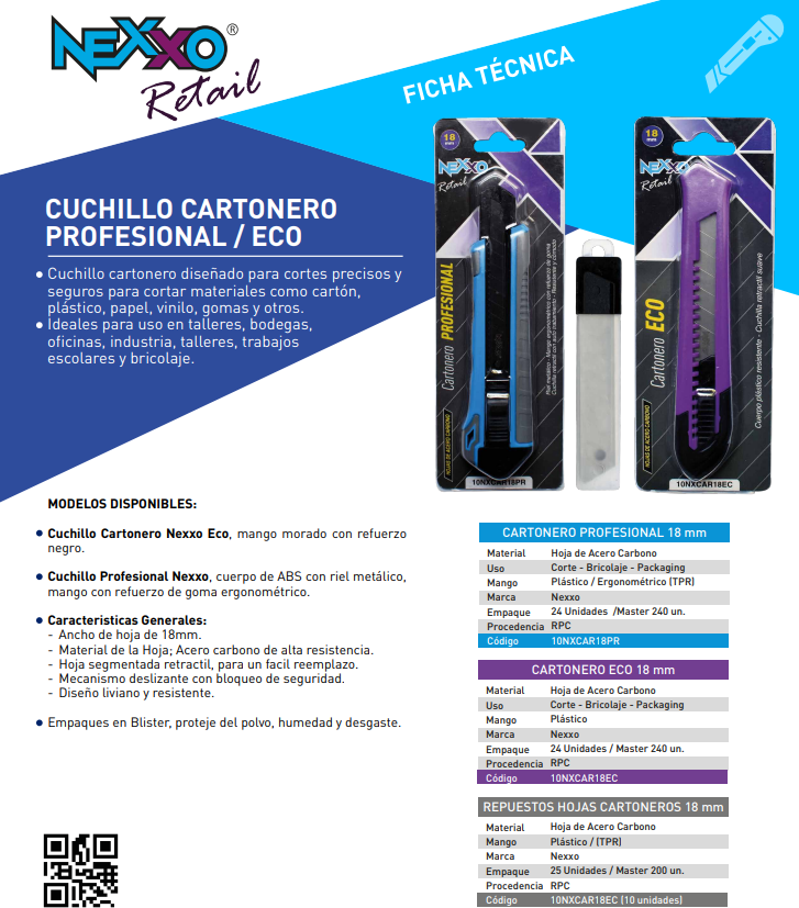 Cuchillos Cartoneros Profesional / Eco