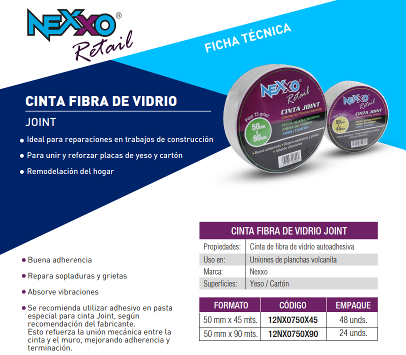 Cinta Fibra de Vidrio Joint
