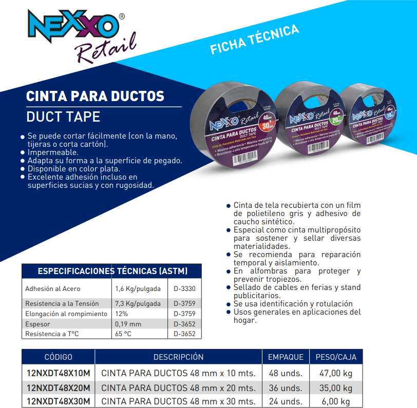 Cinta para Ductos