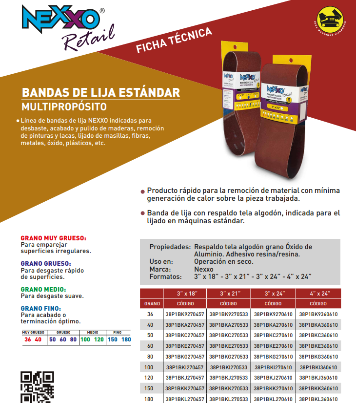 Set Bandas de Lija Estándar
