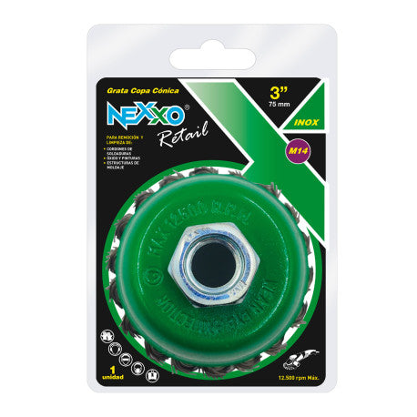 Grata Copa Trenzada Acero Inox