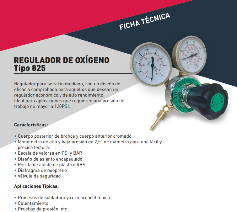Regulador de Oxígeno