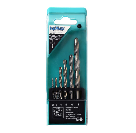 Broca Metal HSS Acero Rápido